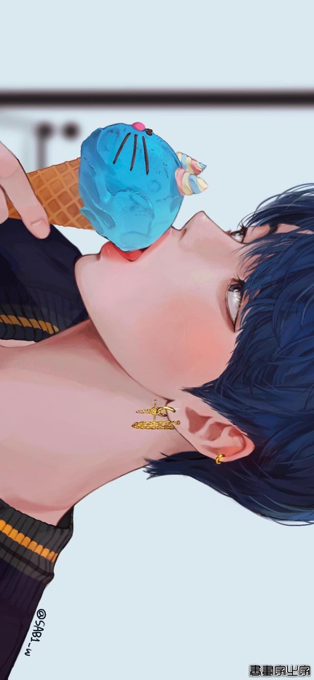 帅气的男生插画壁纸-5.jpg