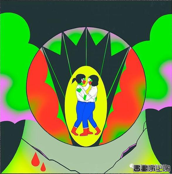 插画丨色彩碰撞下诞生的怪诞风插画，用三原色与黑色的百变搭配，造就神秘故事感-12.jpg