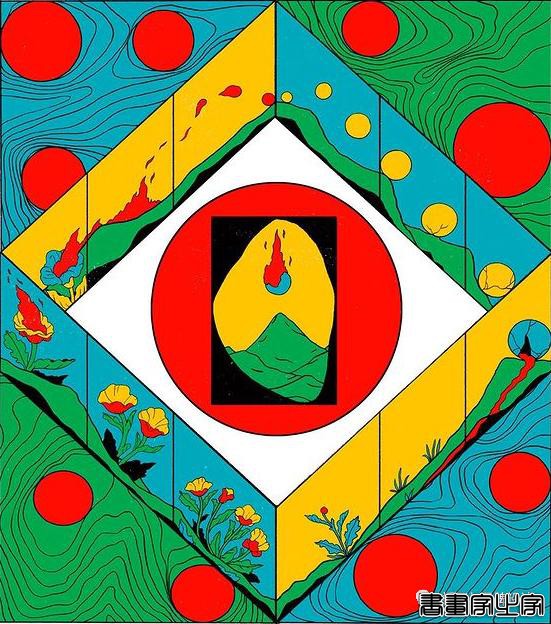 插画丨色彩碰撞下诞生的怪诞风插画，用三原色与黑色的百变搭配，造就神秘故事感-15.jpg