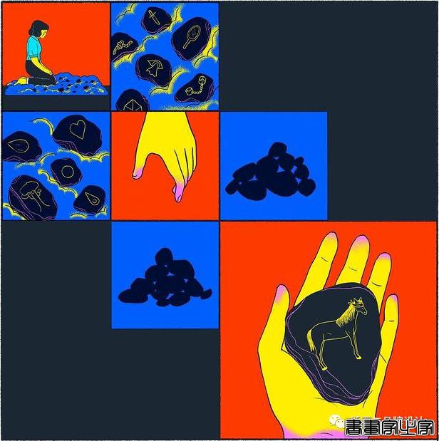 插画丨色彩碰撞下诞生的怪诞风插画，用三原色与黑色的百变搭配，造就神秘故事感-70.jpg