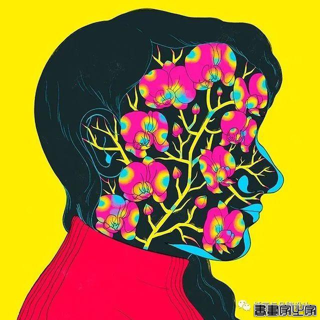 插画丨色彩碰撞下诞生的怪诞风插画，用三原色与黑色的百变搭配，造就神秘故事感-80.jpg