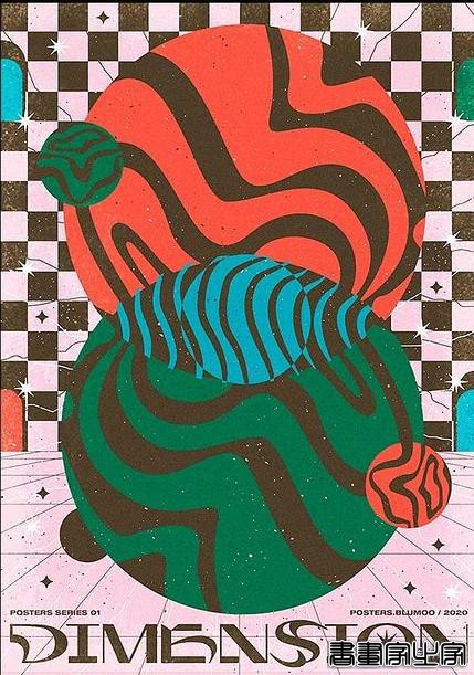插画丨异域复古的海报设计，从排版到色彩展现了极强视觉冲击感-18.jpg