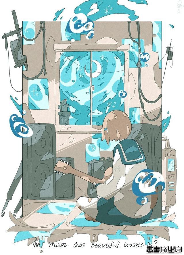 可爱到犯规的二次元插画，配色也太温柔了吧-7.jpg
