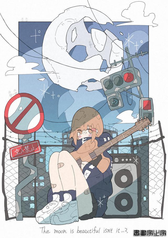可爱到犯规的二次元插画，配色也太温柔了吧-6.jpg