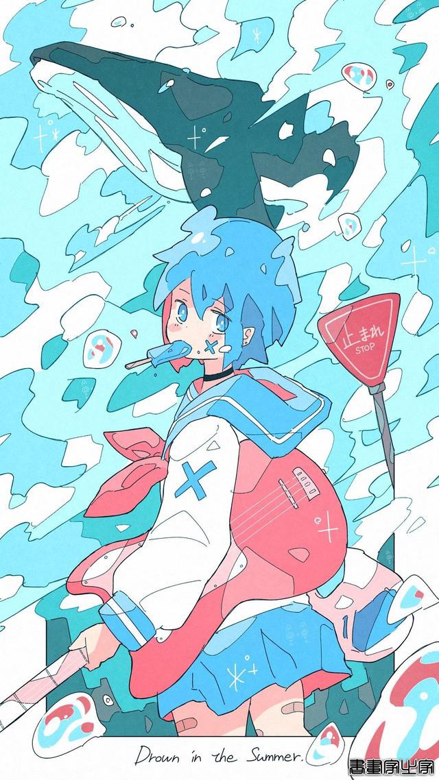 可爱到犯规的二次元插画，配色也太温柔了吧-5.jpg