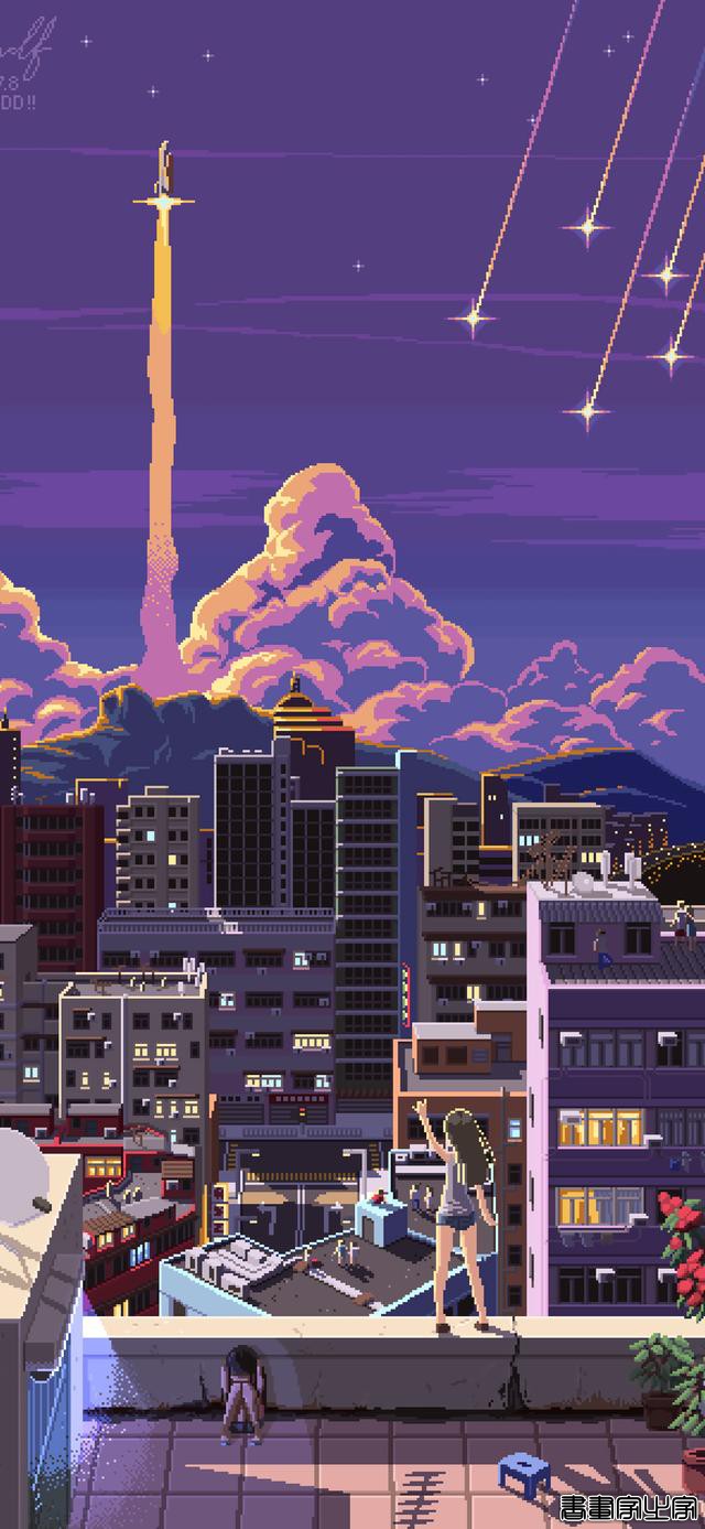 纯净像素风插画，就喜欢这种干干净净的壁纸-8.jpg