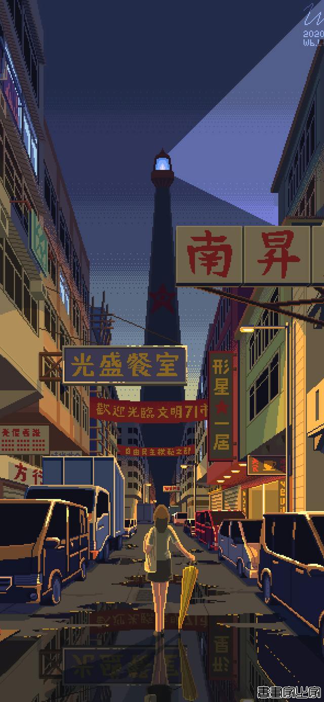 纯净像素风插画，就喜欢这种干干净净的壁纸-9.jpg