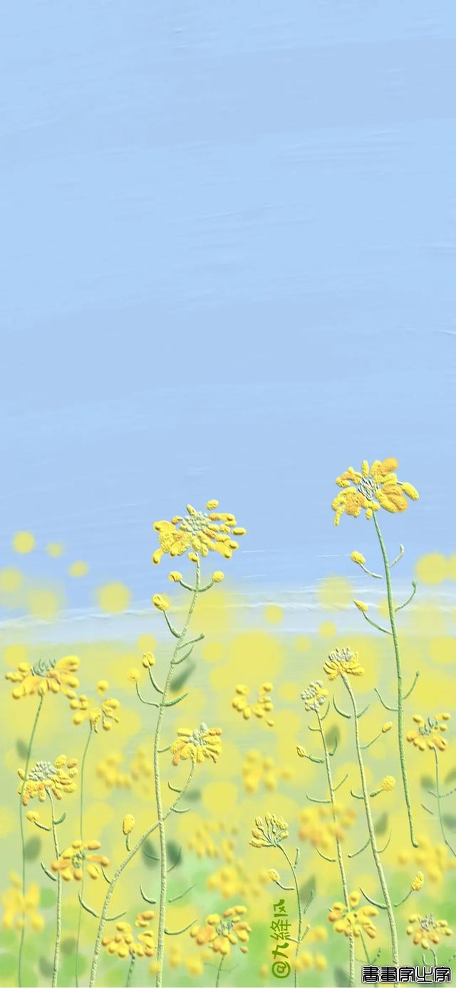 小清新春日插画壁纸，超级养眼-7.jpg