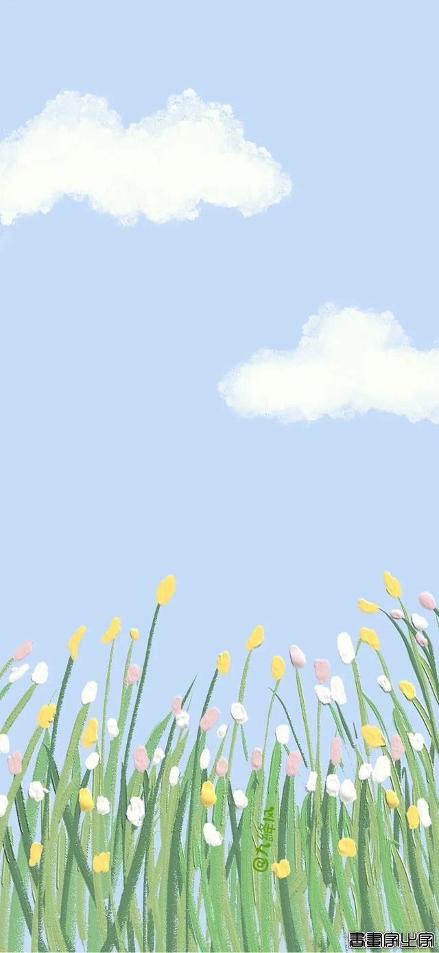 小清新春日插画壁纸，超级养眼-9.jpg