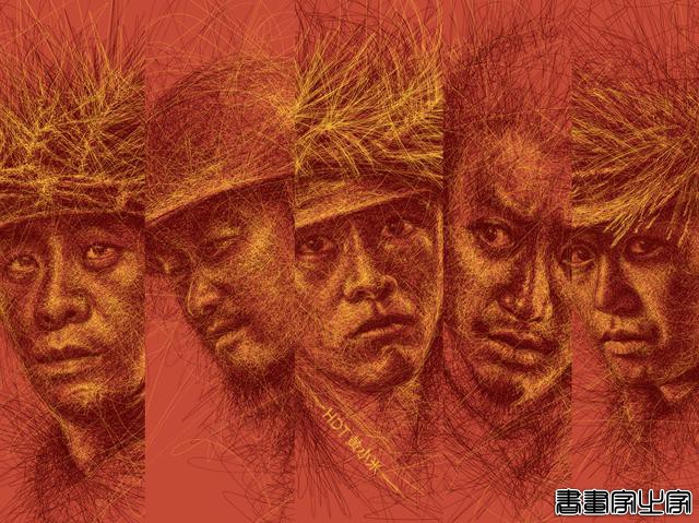 一组电影乱线人物插画欣赏-12.jpg