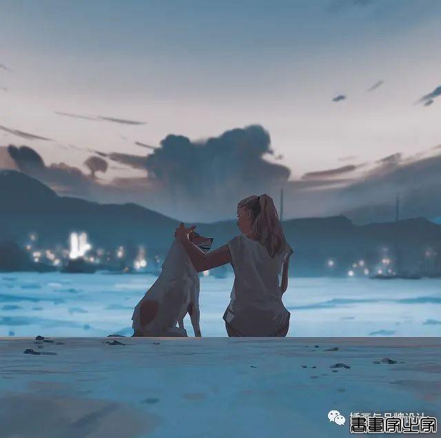 插画丨色彩超舒服的速涂作品，笔触干净光感十足，带着浓浓的夏日气息-25.jpg