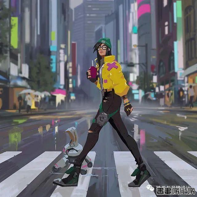 插画丨色彩超舒服的速涂作品，笔触干净光感十足，带着浓浓的夏日气息-34.jpg