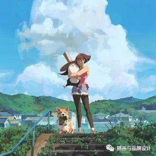 插画丨色彩超舒服的速涂作品，笔触干净光感十足，带着浓浓的夏日气息-37.jpg