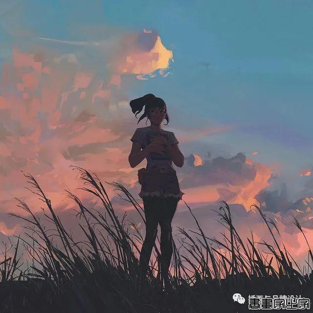 插画丨色彩超舒服的速涂作品，笔触干净光感十足，带着浓浓的夏日气息-35.jpg