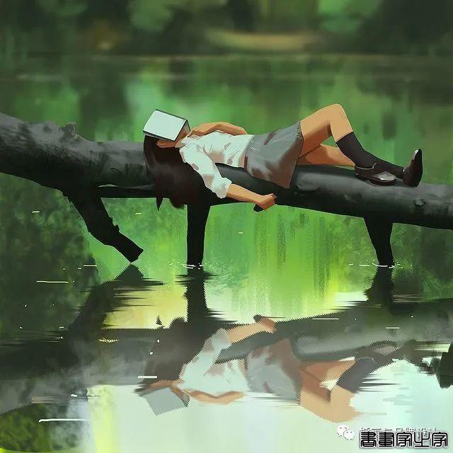 插画丨色彩超舒服的速涂作品，笔触干净光感十足，带着浓浓的夏日气息-42.jpg