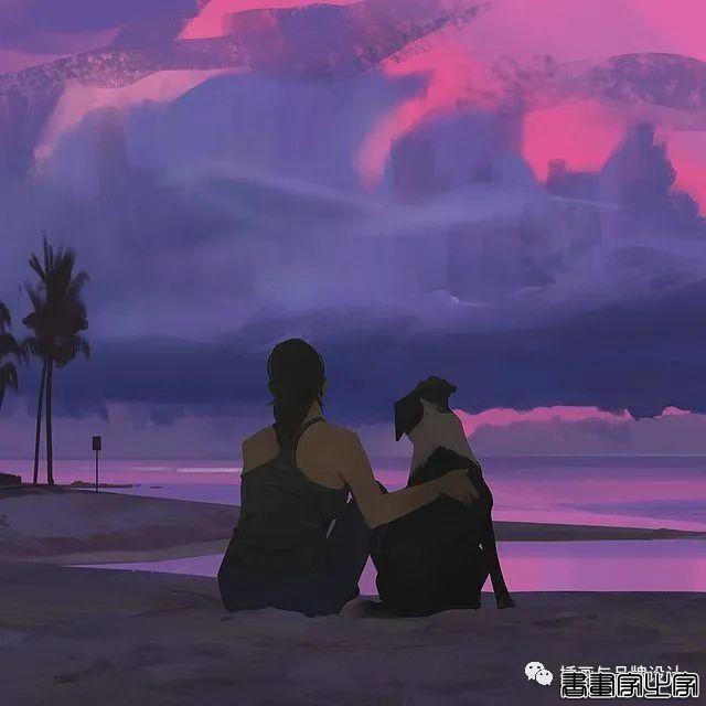 插画丨色彩超舒服的速涂作品，笔触干净光感十足，带着浓浓的夏日气息-46.jpg