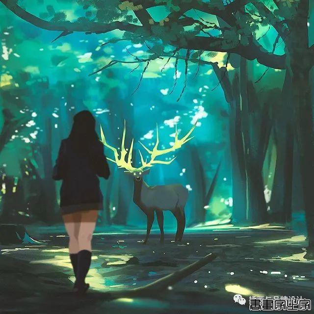 插画丨色彩超舒服的速涂作品，笔触干净光感十足，带着浓浓的夏日气息-56.jpg