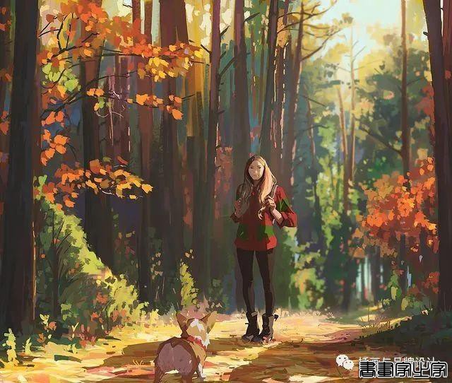 插画丨色彩超舒服的速涂作品，笔触干净光感十足，带着浓浓的夏日气息-61.jpg