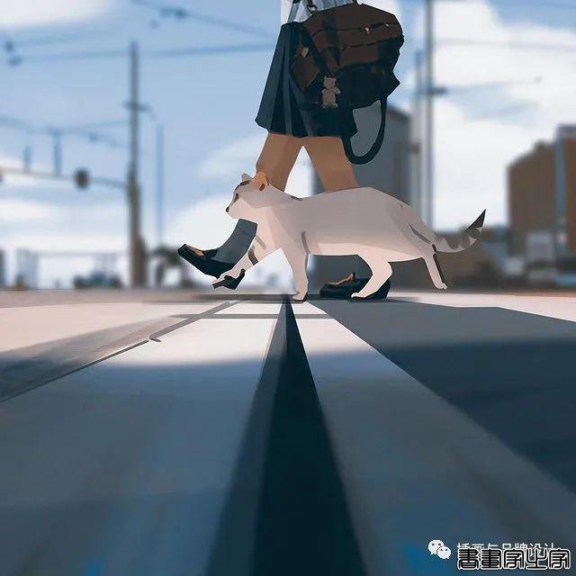 插画丨色彩超舒服的速涂作品，笔触干净光感十足，带着浓浓的夏日气息-78.jpg