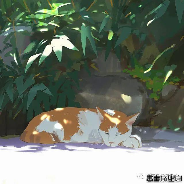 插画丨色彩超舒服的速涂作品，笔触干净光感十足，带着浓浓的夏日气息-79.jpg