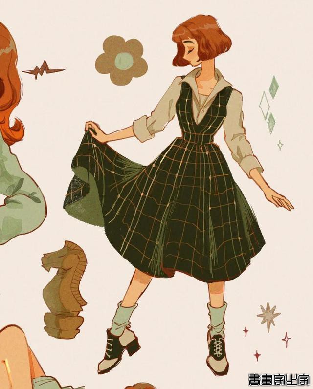 都是超A的女神，细腻的插画，简直美到骨子里了-9.jpg