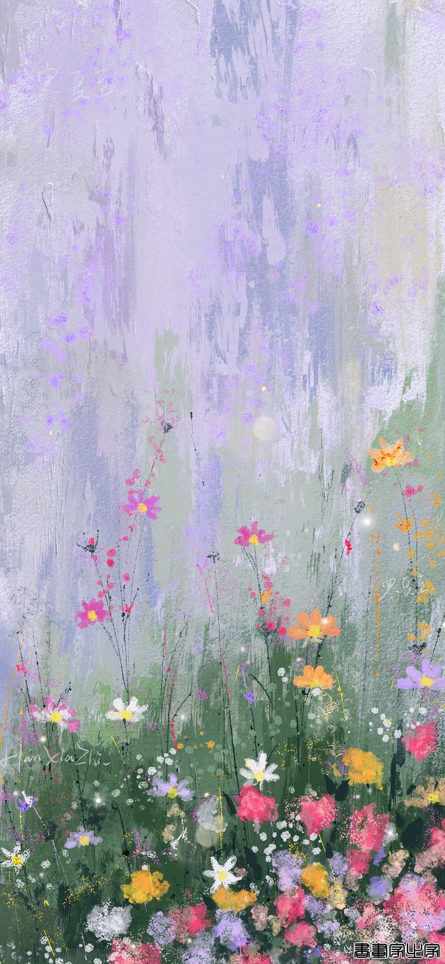 精选油画风壁纸，清新治愈风景插画-10.jpg