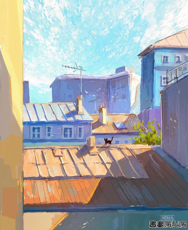 插画师 shinsyl 笔下梦幻唯美的光影氛围插画作品（壁纸）-6.jpg
