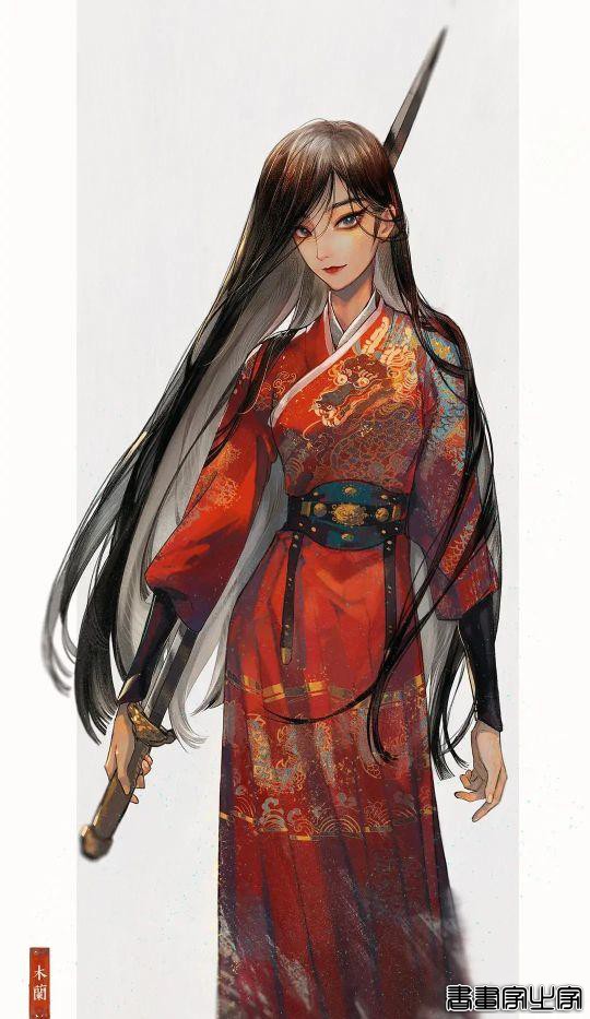 中国风-迪士尼公主同人插画，美呆-8.jpg