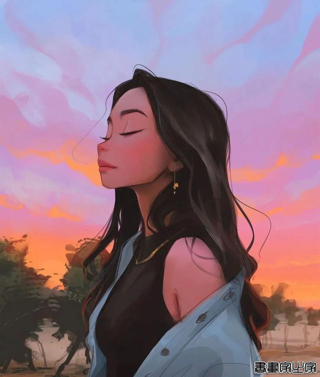 手绘女生插画头像 | ??：samdoesarts-5.jpg