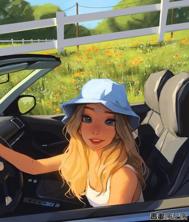 手绘女生插画头像 | ??：samdoesarts-4.jpg