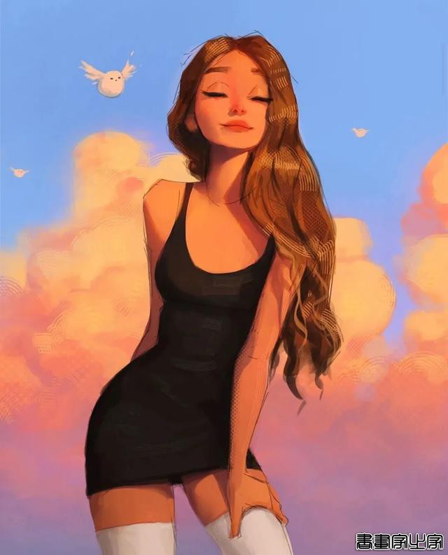 手绘女生插画头像 | ??：samdoesarts-6.jpg