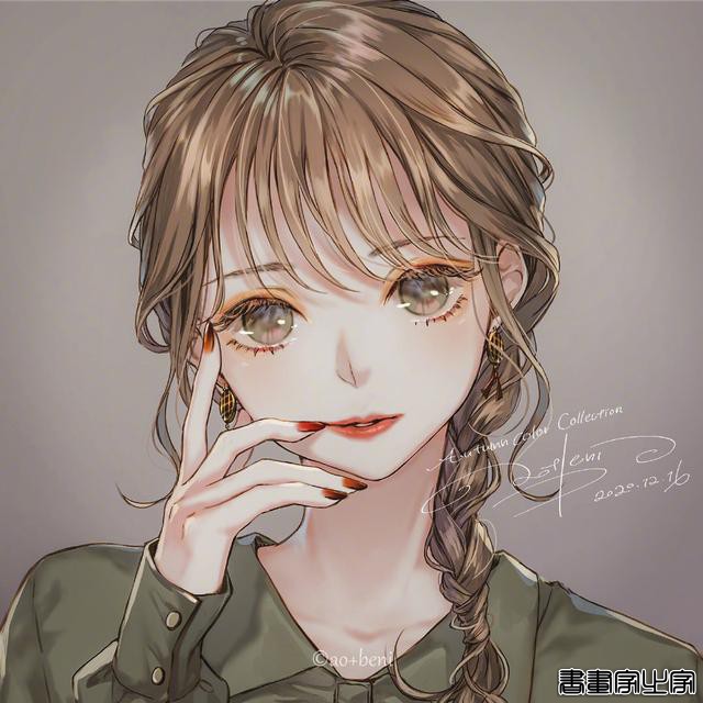 手绘女生插画头像 画风太漂亮了 | Twi:ao_beni ??? ????-6.jpg