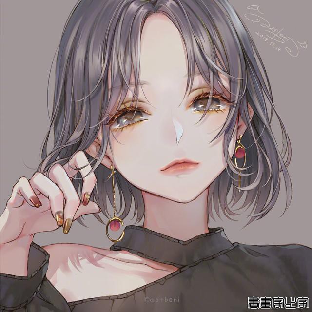 手绘女生插画头像 画风太漂亮了 | Twi:ao_beni ??? ????-8.jpg