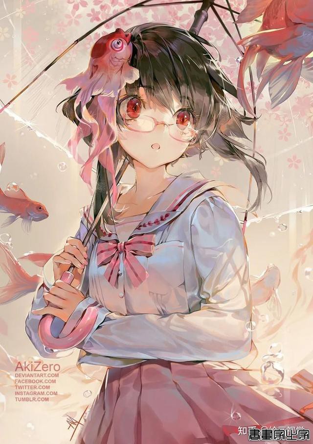 越南艺术插画师AkiZero细腻唯美的二次元色彩艺术少女插画作品-11.jpg