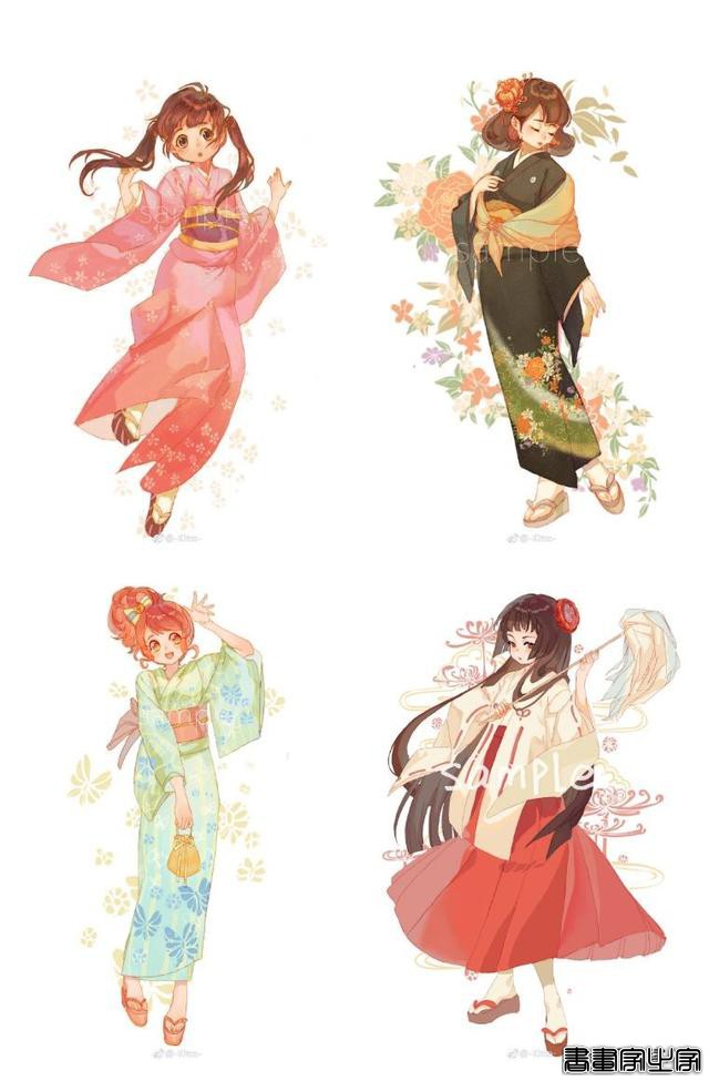 二次元水彩少女插画！阿羽笔下的宅女真的太生动了-10.jpg