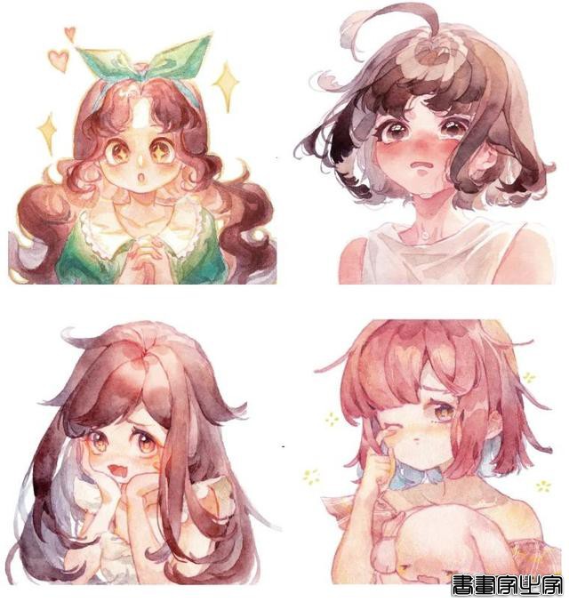 二次元水彩少女插画！阿羽笔下的宅女真的太生动了-19.jpg
