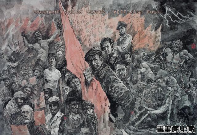 他为英文版《红楼梦》配图，使之在海外流传，也曾图绘《资本论》，如今作品捐给上海交通大学成立戴敦邦艺术研究中心-4.jpg