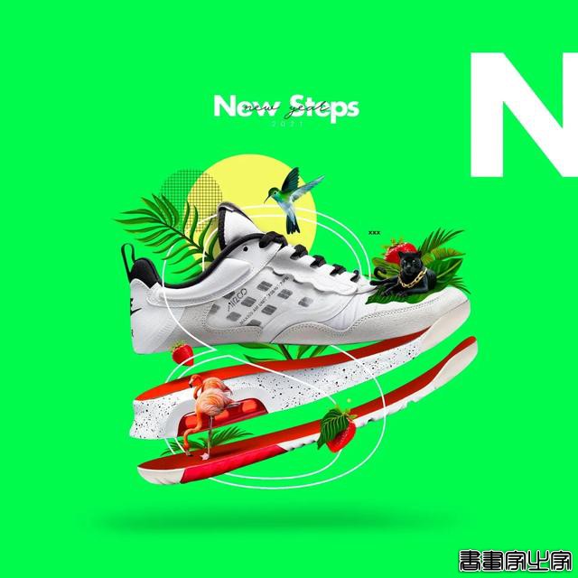 这些创意人物炫彩拼贴插画，太炫酷了-5.jpg