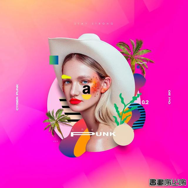 这些创意人物炫彩拼贴插画，太炫酷了-12.jpg