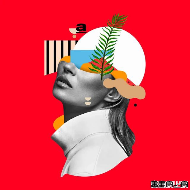 这些创意人物炫彩拼贴插画，太炫酷了-11.jpg