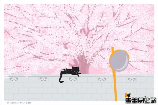 超治愈！跟着日本插画师笔下的猫咪去踏青，把清新的风光尽收眼底-15.jpg