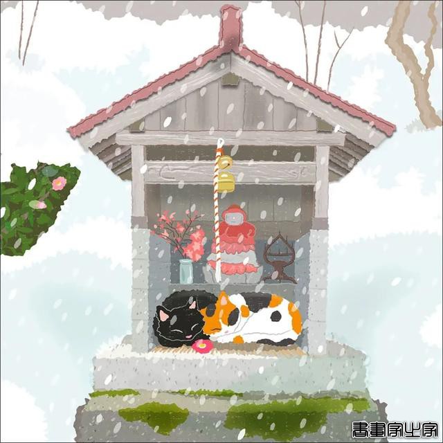 超治愈！跟着日本插画师笔下的猫咪去踏青，把清新的风光尽收眼底-42.jpg