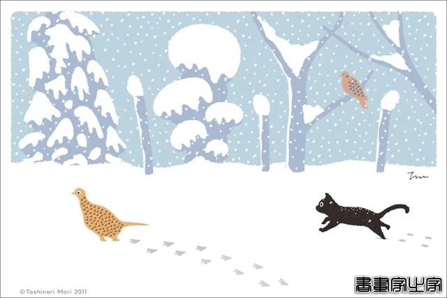 超治愈！跟着日本插画师笔下的猫咪去踏青，把清新的风光尽收眼底-47.jpg