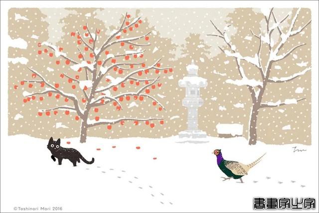 超治愈！跟着日本插画师笔下的猫咪去踏青，把清新的风光尽收眼底-46.jpg