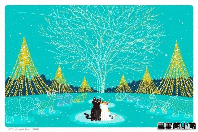 超治愈！跟着日本插画师笔下的猫咪去踏青，把清新的风光尽收眼底-50.jpg