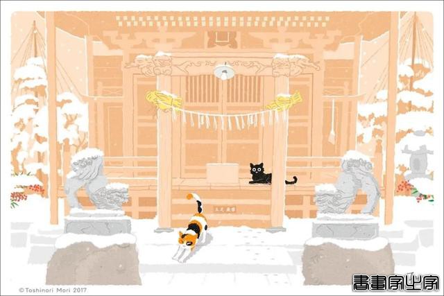 超治愈！跟着日本插画师笔下的猫咪去踏青，把清新的风光尽收眼底-49.jpg