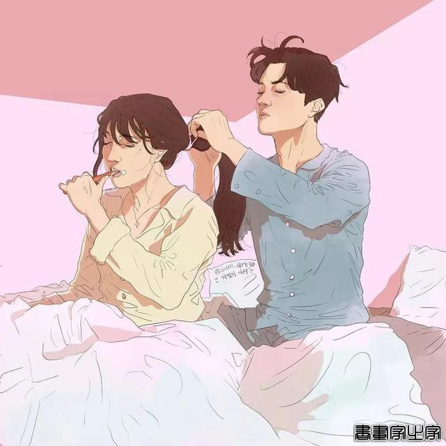 虐哭！韩国小伙用插画撩拨10万粉丝，网友：“这波狗粮”真酸啊-5.jpg