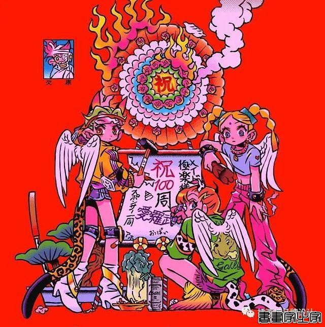插画丨东方元素与荧光色的冲撞下，诞生的嘻哈风角色设计-4.jpg