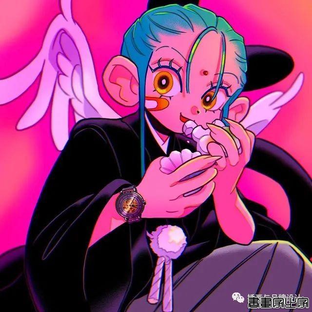 插画丨东方元素与荧光色的冲撞下，诞生的嘻哈风角色设计-11.jpg