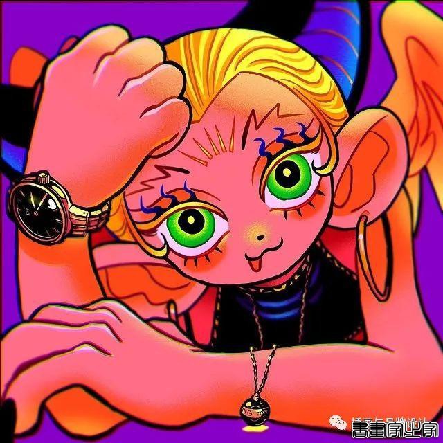 插画丨东方元素与荧光色的冲撞下，诞生的嘻哈风角色设计-12.jpg